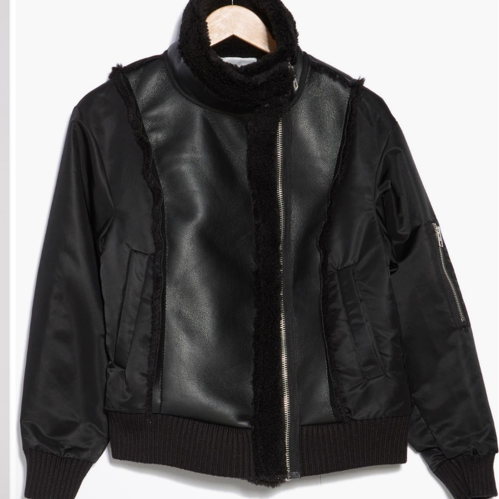 Jason Wu Black Bomber Jacket